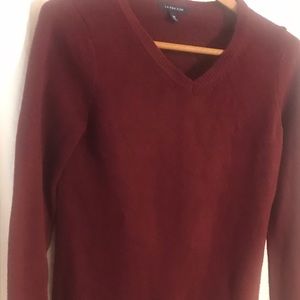 Land’s End Burgundy V-Neck Sweater